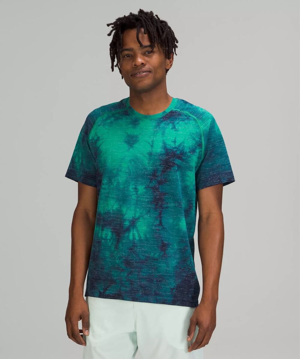 Lululemon Metal Vent Tech Short Sleeve Shirt 2.0 in Disconnect Marble Dye Active